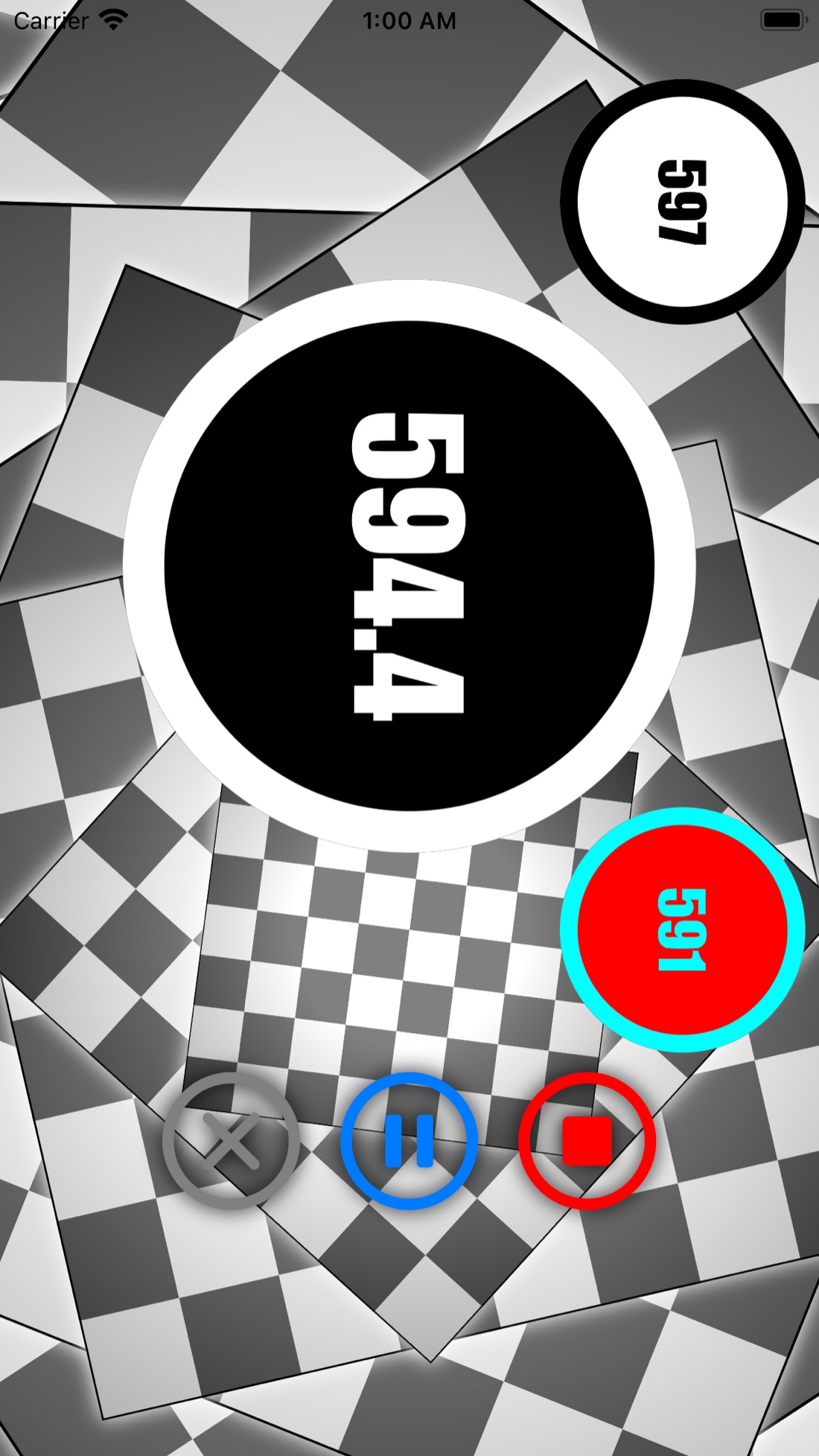 Triple Chess Timer op iPhone, screenshot 4